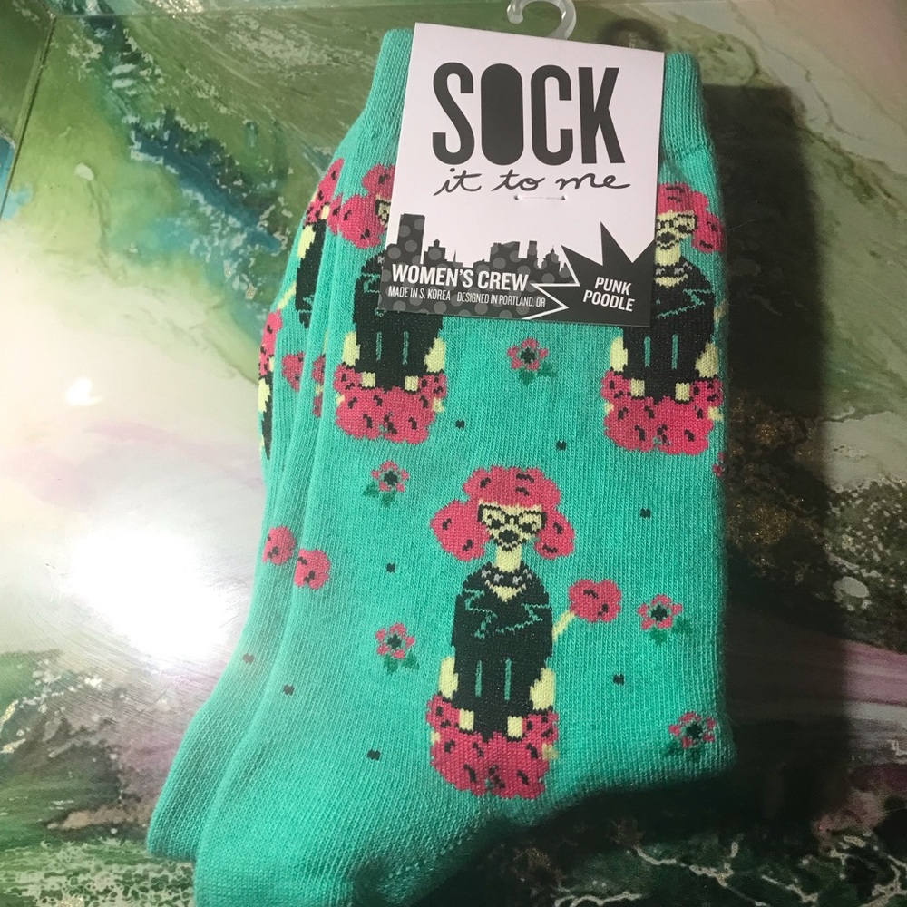 Punk poodle  crew socks